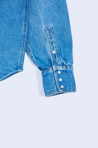Blue Wash Denim Button-Down