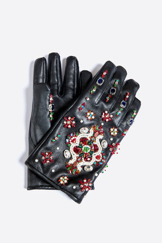 Kahani hand-embroidered gloves