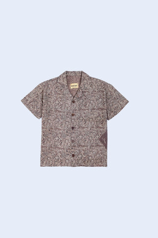 Brown Ajrak Button-down
