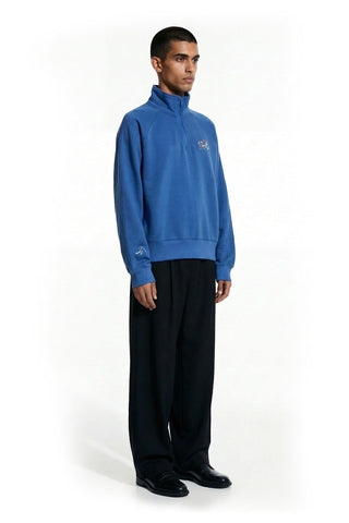 Blue postcard sweatshirt