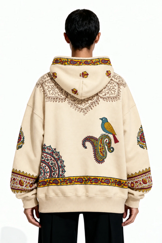 Biscotti Block Print Paisley Hoodie