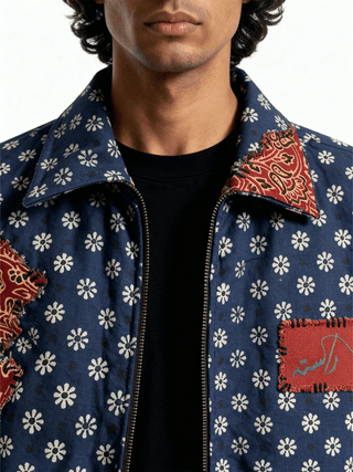 Reversible Ajrak friends & family jacket