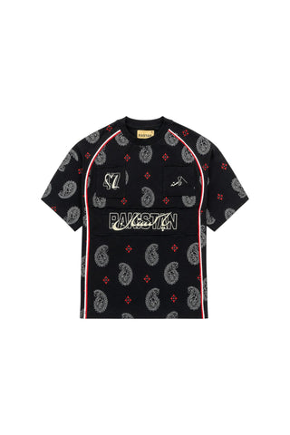 BLACK T SHIRT FIFA PIPING
