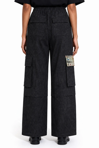 Midnight Acid Wash Cargo