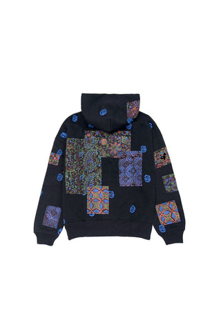 Block print patchwork hoodie "version 4"