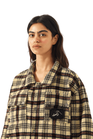 Plaid handwoven heavyweight shirt