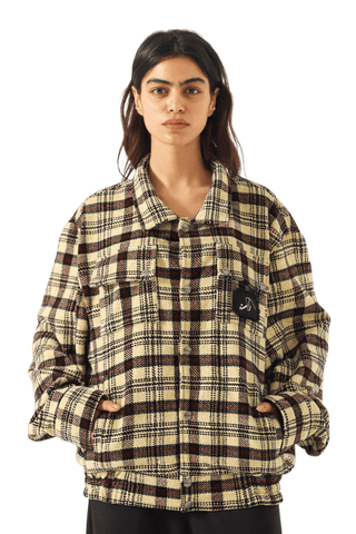 Plaid handwoven heavyweight shirt