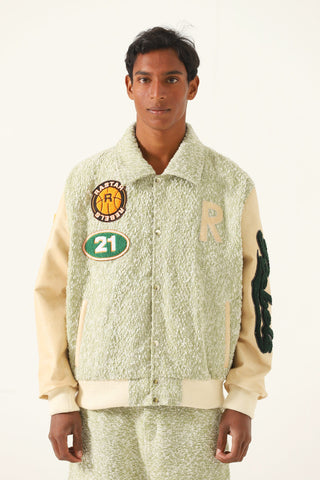 "Rastah rebels" varsity jacket
