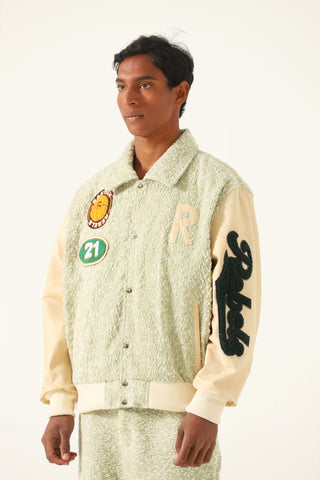 "Rastah rebels" varsity jacket