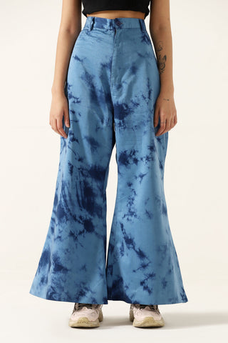 "After hours" marble print trousers