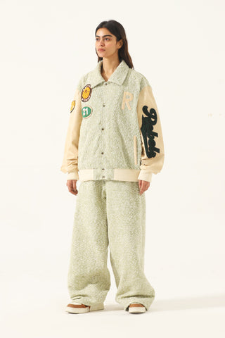 "Rastah rebels" varsity jacket