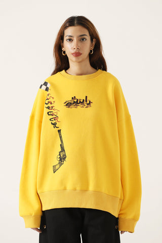"Taxi driver" screen print sweatshirt