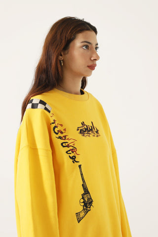 "Taxi driver" screen print sweatshirt
