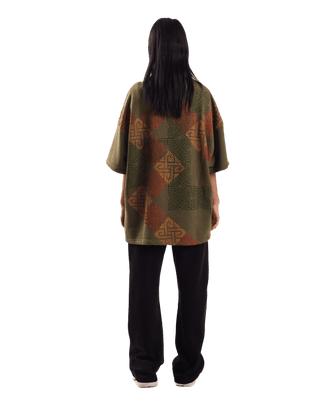 "Shapeshifter" block print T-shirt