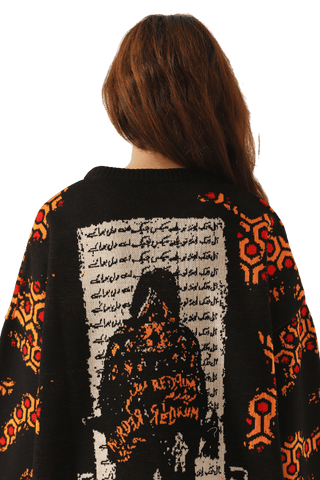 "The shining" jacquard knit sweater