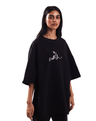 "Duality" printed black T-shirt