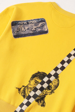 "Taxi driver" screen print sweatshirt