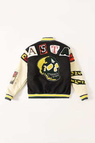"Summer of 75" embroidered varsity jacket
