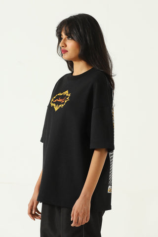"Lucky irani" screen print T-shirt