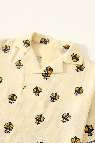 "Mountain of madness" hand painted polo