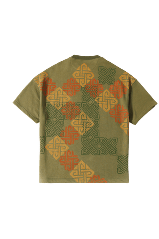 "Shapeshifter" block print T-shirt