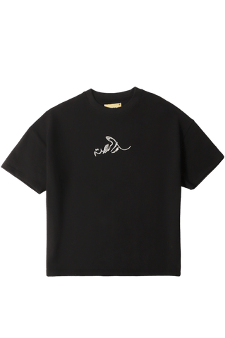 "Duality" printed black T-shirt