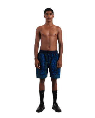 "Ethereal echoes" hand block printed cotton shorts
