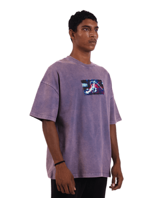 "Lost in time" acid washed oversized T-shirt