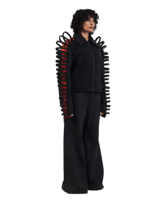 "Autumn blaze" woolen jacket