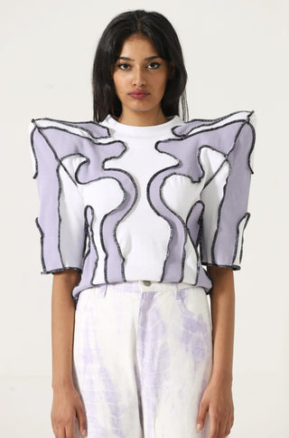 Upcycled paneled top