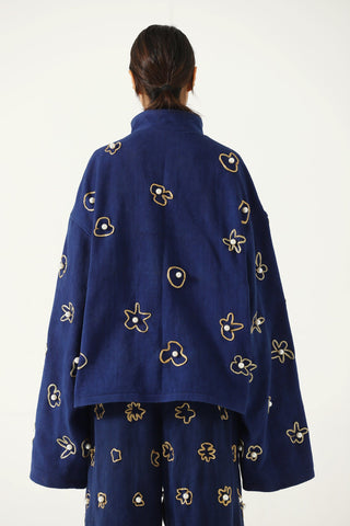 Hand embelished potli denim jacket