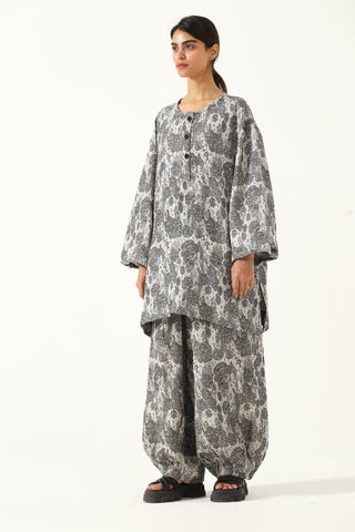 "Delhi" handwoven jacqaurd trousers