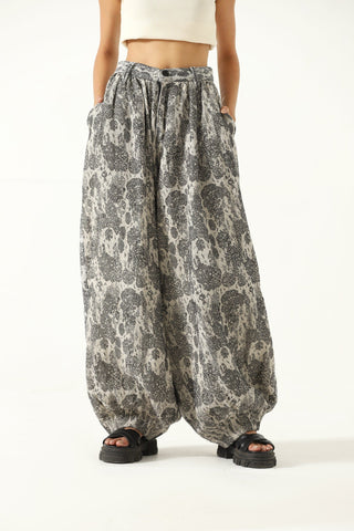 "Delhi" handwoven jacqaurd trousers