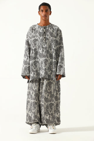 "Delhi" handwoven jacqaurd shirt