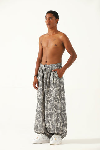 "Delhi" handwoven jacqaurd trousers