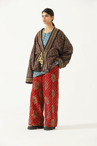 "Rajasthan" hand block print kimono