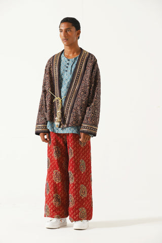 "Rajasthan" hand block print kimono
