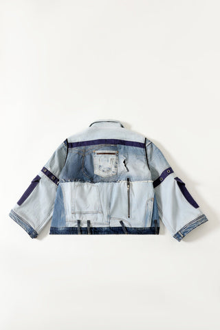 Upcycled denim jacket