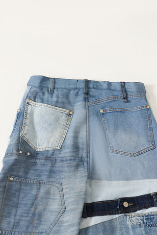 Recycled denim trousers