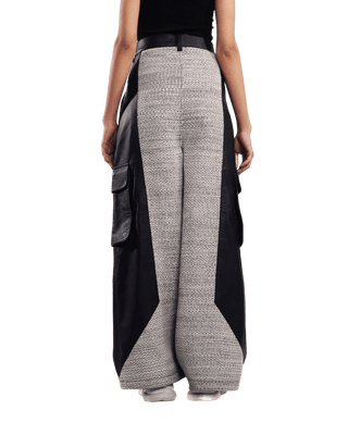 "Elvis in Lahore" paneled leather trousers