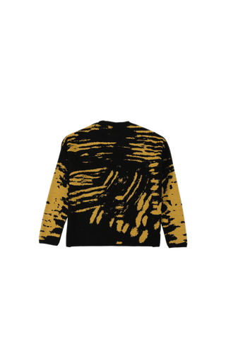 "Retro fusion" knit sweater