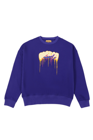 "All eyes on me" purple sweatshirt