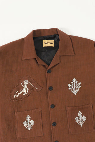 Hand-Embroidered lightweight coach jacket