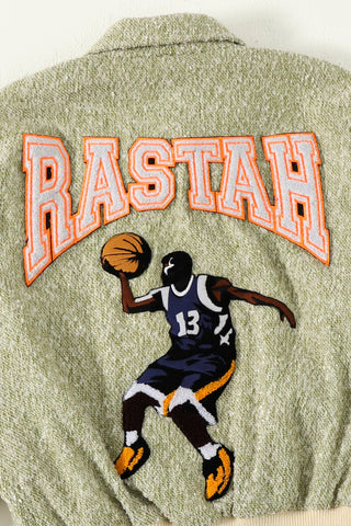 "Rastah rebels" varsity jacket