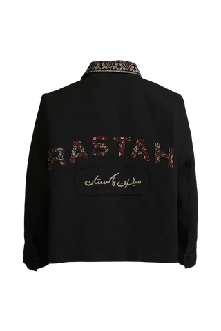 Ajrak handwoven jacket