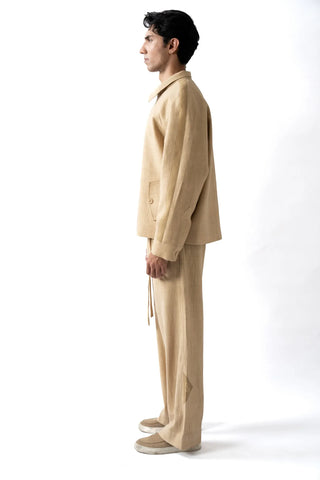 Cream Khaddar Jacket