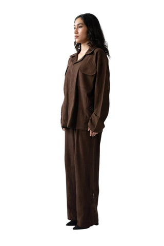 Brown Button-Down