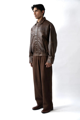 Heritage Leather Bomber Jacket