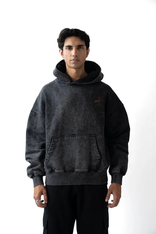 Oversized Black Streetwear Hoodie