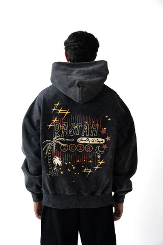 Oversized Black Streetwear Hoodie